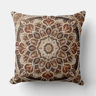 Almofada Mandala em tons de Terra: Harmonia da Natureza