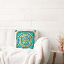 Mandala Fantasia Blue Gold