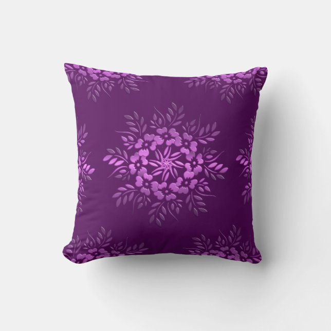 Almofada Mandala. floral étnico (Frente)