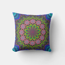 Almofada Mandala Geométrico Rosette Retro Hippie