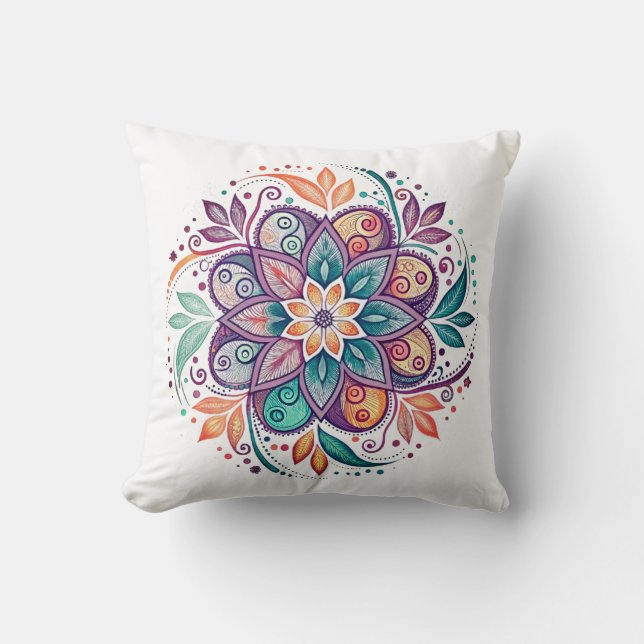 Almofada  "Mandala Harmonia Radiante" (Frente)