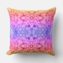 Mandala Kaleidoscópica em Azul, Amarelo e Rosa
