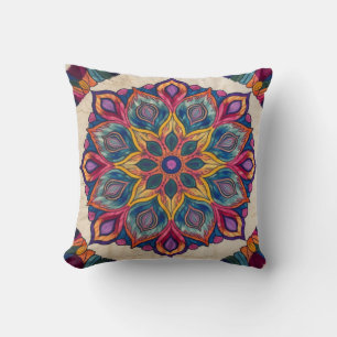 Almofada Mandala Kilim Lumbar Travesseiros: Conforto com Ar