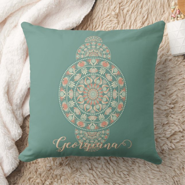 Almofada Mandala Ortográfica Personalizada de Sage & Sand (Cobertor)
