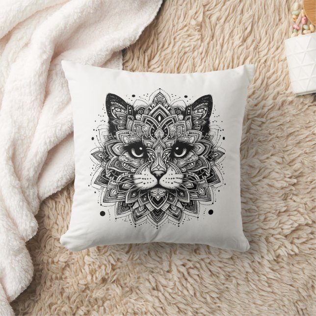 Almofada Mandala - Padrão Cat Design (Cobertor)