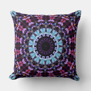 Almofada Mandala Psicodélico Retrô Hippie Boho Tie Dye
