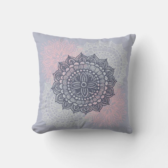 Almofada Mandala Tracery Ornament Travesseiro decorativo (Frente)