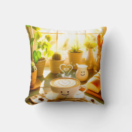 Almofada Manhã de Cappuccino pacífica e encantadora