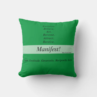 Almofada Manifesto! travesseiro decorativo duplo 16x16 -Ver