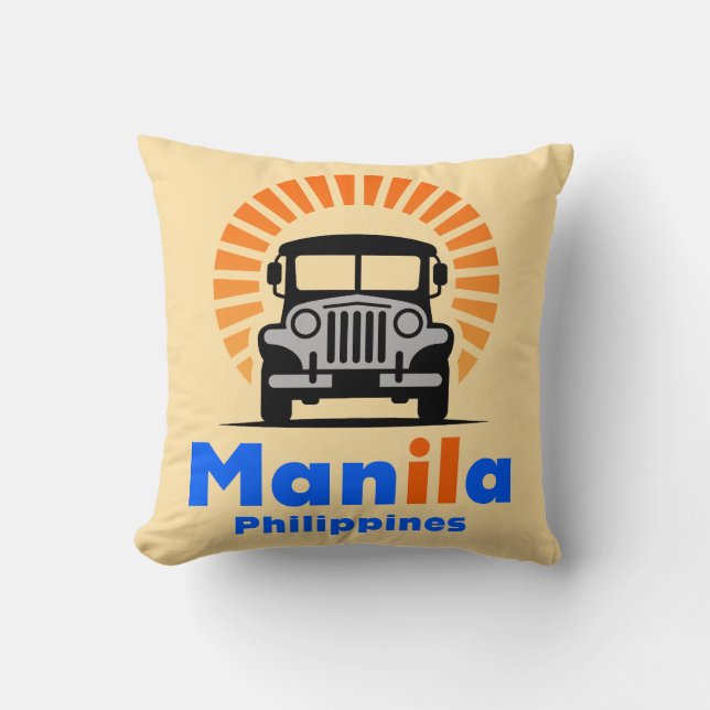 Almofada Manila Filipinas Sudeste Asiático (Frente)