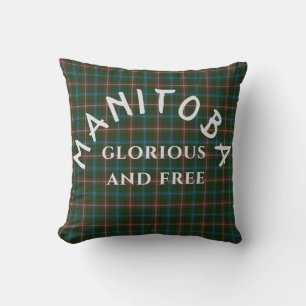 Almofada Manitoba Motto e Tartan