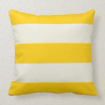 Almofada Manteiga Amarelo e Ecru Travesseiro Stripe<br><div class="desc">Este travesseiro apresenta largas faixas de manteiga e amarelo brilhante para dar ao seu sofá ou cama uma vibração ensolarada e divertida.</div>