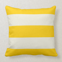 Manteiga Amarelo e Ecru Travesseiro Stripe