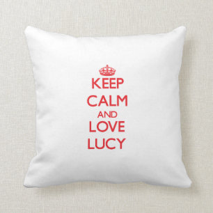 Almofada Mantenha a calma e ame Lucy