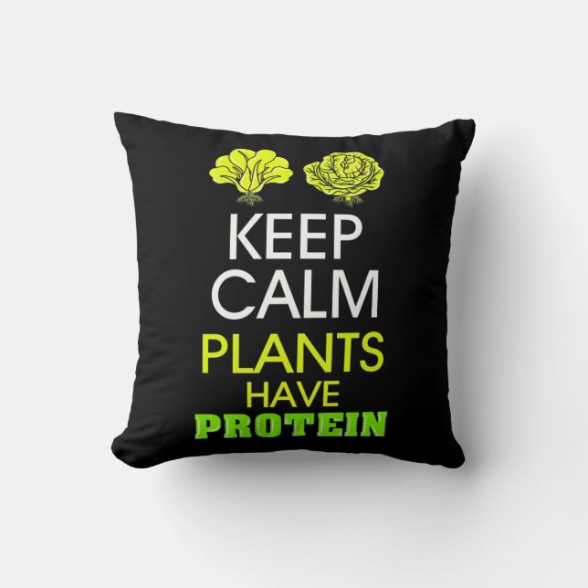 Almofada Mantenha As Plantas Calmas Com Proteína (Frente)