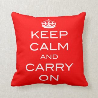 Almofada Mantenha-Se Calmo E Mantenha-Se No Travesseiro - Q