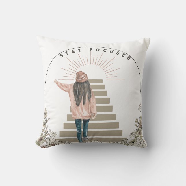 Almofada Mantenha-se concentrado (Frente)