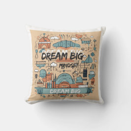 Almofada Mantenha-se inspirado - Designs motivacionais e de