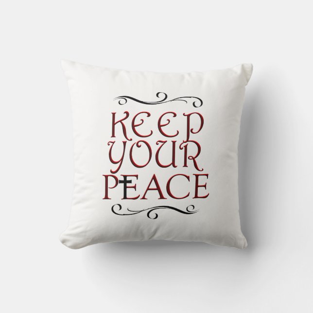 ALMOFADA MANTENHA SUA PAZ (Frente)