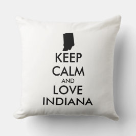 Almofada MANTER CALMA E AMOR personalizáveis INDIANA