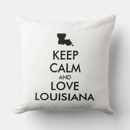 Almofada MANTER CALMA E AMOR personalizáveis LOUISIANA