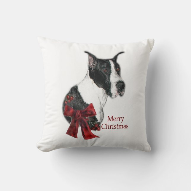 Almofada Mantle Great Dane Christmas (Frente)