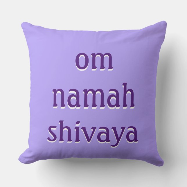 Almofada Mantra: om namah shivaya (Frente)