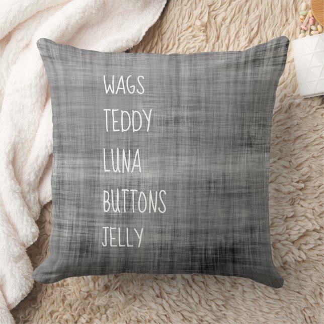 Almofada Manutenção de Eterno de Nomes de PET Familiares (Cobertor)