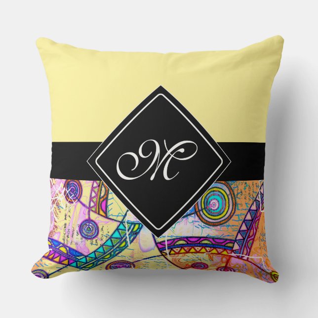 Almofada Mão Desenhada por EDDArt - Escala de Sonhos 1 (Frente)