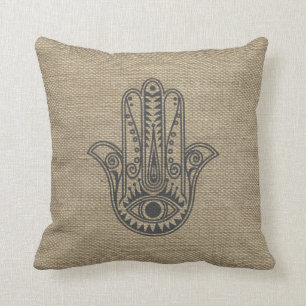 Almofada Mão do símbolo da fatima amuleto HAMSA