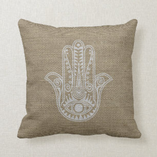 Almofada Mão do símbolo da fatima amuleto HAMSA
