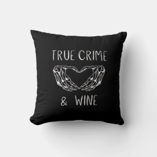 Almofada Mãos De Esqueleto Do Crime E Do Vinho
