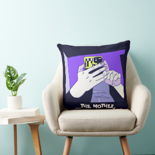 Almofada Mãos Móveis da Mãe Violet Avocado