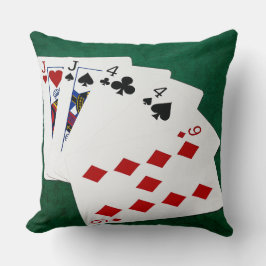 Almofada Mãos-Poker - Dois Pares - Tomada, Quatro