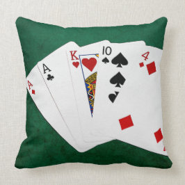 Almofada Mãos Poker - Um Par - Ás