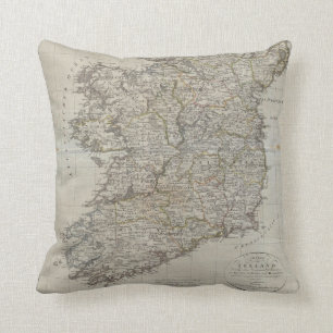 Almofada Mapa 1804 de Ireland
