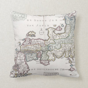 Almofada Mapa antigo de Japão 1769