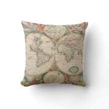 Mapa Clássico de Viagens pelo Mundo Vintage