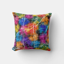 Almofada Mapa da Cidade da China Weinan