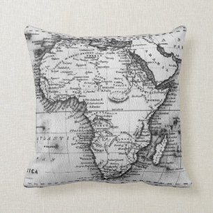 Almofada Mapa de África gravado por Thomas Stirling