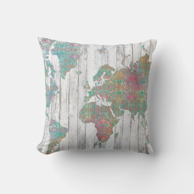 Almofada Mapa de Boho II (Frente)