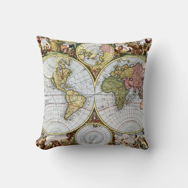 Almofada Mapa do mundo (Frente)