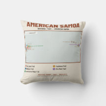 Mapa do Parque Nacional de Samoa Americana em Trav