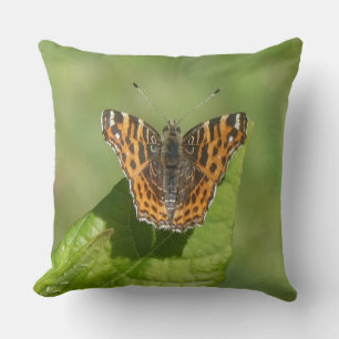 Almofada Mapear borboleta em um Travesseiro decorativo folh