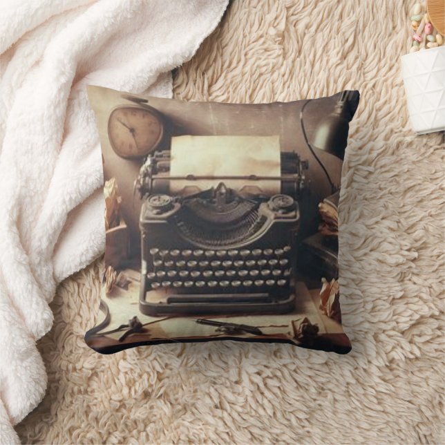 Almofada Máquina de Digitalização Antiquada Manuscrita Brow (Cobertor)