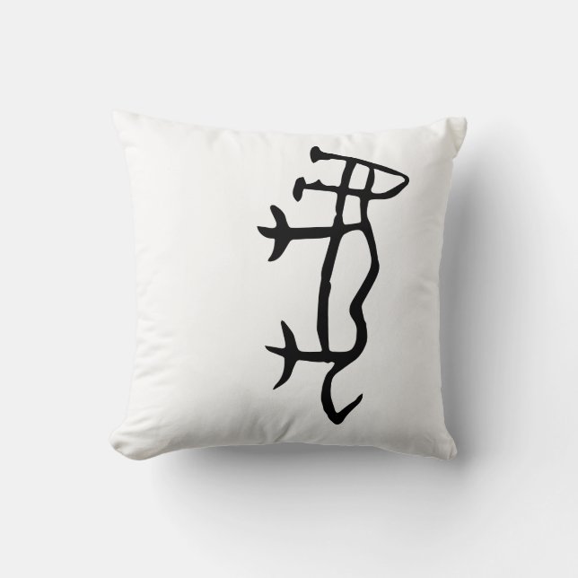 Almofada Maravilhoso chinês Zodiac-Tiger-#001- (Frente)