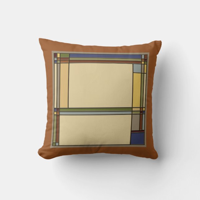 Almofada Maravilhosos Padrões de Artes e Artesanatos Geomét (Frente)