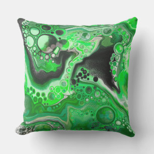 Almofada Marble Art digital verde