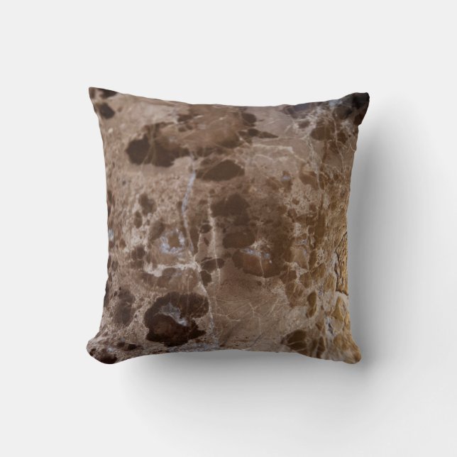 Almofada Marble Brown Delicado #1 #wall #decor #art (Frente)