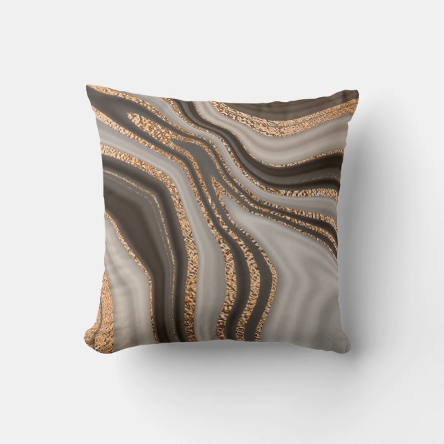 Almofada Marble Dourado Vintage Design (Frente)